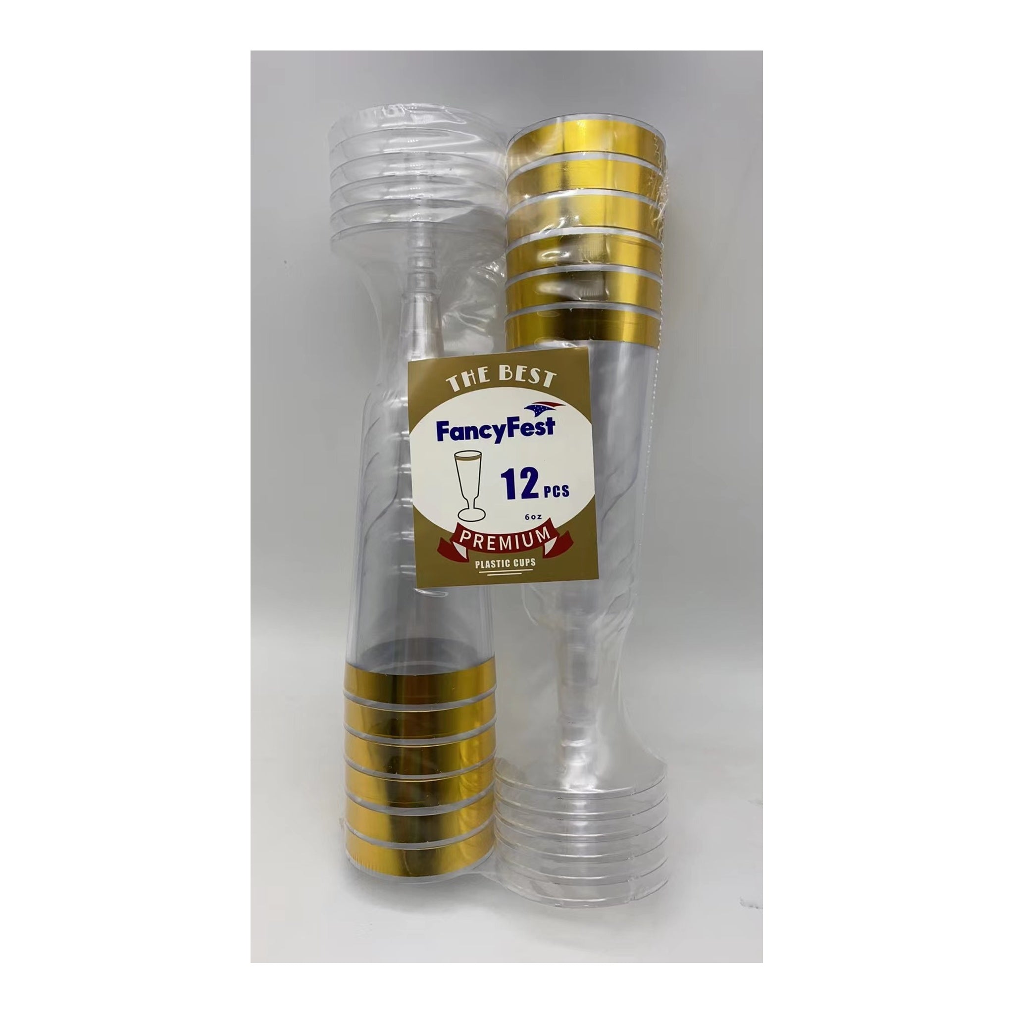 12 ct Chmpng Cups 6Oz Gold 24Pk/Cs